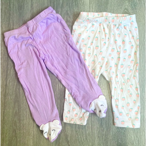 🍂6-12 Months /9MONTH GIRLS PANTS BUNDLE! LEGGINGS/SWEATPANTS/JEGGINGS/TEE JUICY - Picture 7 of 12
